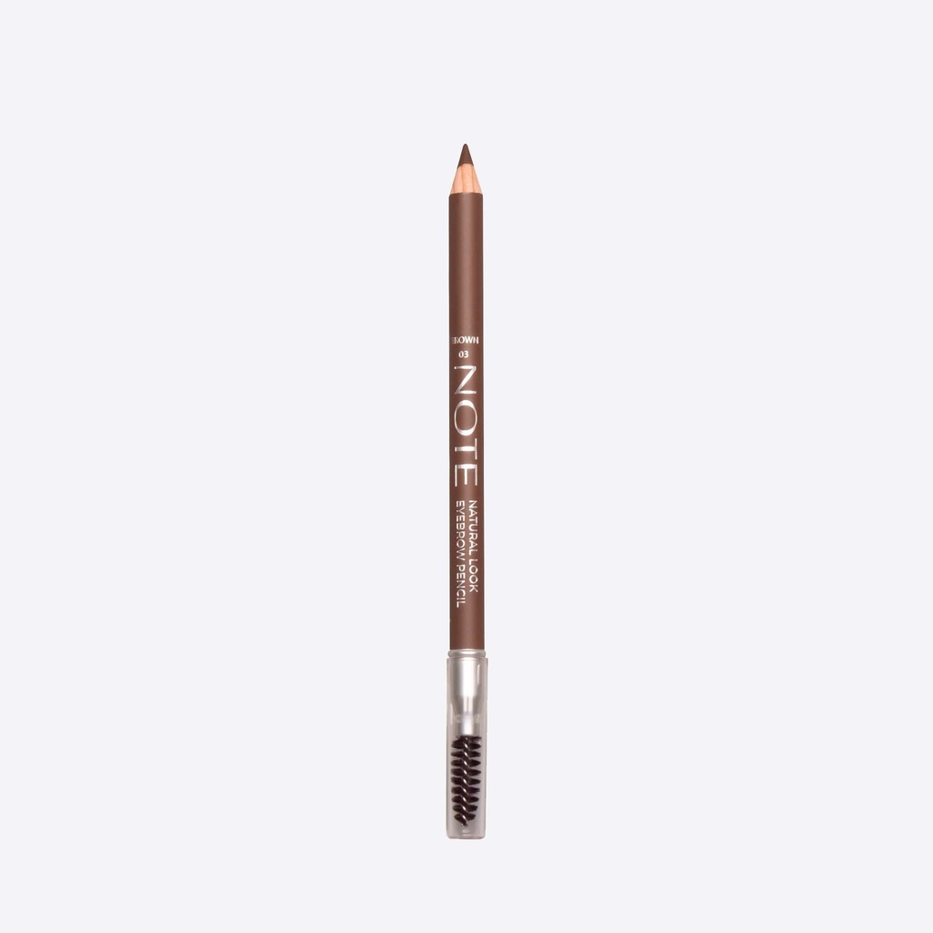 [note-natlook-eyebrowpencil-03brown] NOTE Natural Look Eyebrow Pencil 1.08g | Waterproof crayon to fill & define brows