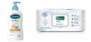 Cetaphil Baby Gentle Wipes 80's with Aloevera & Vitamin E and Cetaphil Baby Wash & Shampoo with Organic Calendula (400ml) Combo