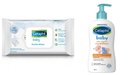 Cetaphil Baby Gentle Wipes 40's with Aloevera & Vitamin E and Cetaphil Baby Wash & Shampoo with Organic Calendula (400ml) Combo