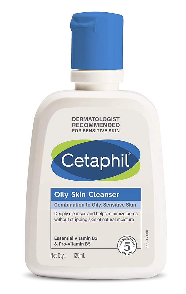 [Ceta..11] Cetaphil Oily Skin Cleanser - Oil Control Face Wash for Oily, Acne Prone Skin 125ml