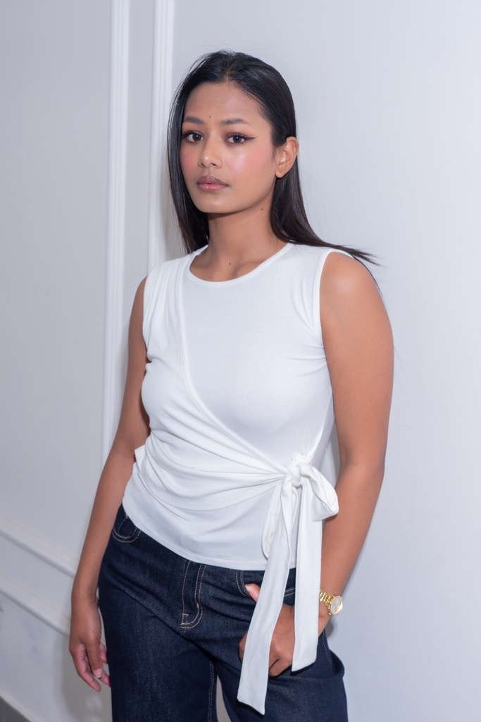[1514279132-1773921319788-9] BASEMARK SIDE TIE TOP FOR WOMEN