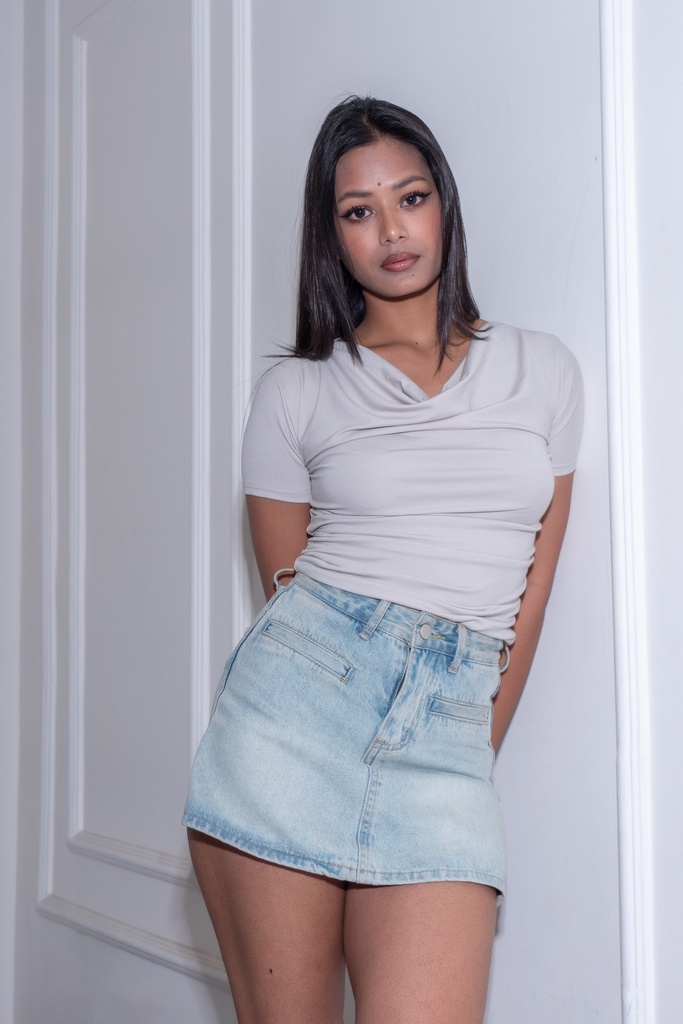 BASEMARK COWL HS TEE FOR WOMEN