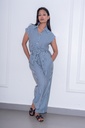 BASEMARK FRONT TIE JUMPSUIT FOR WOMEN
