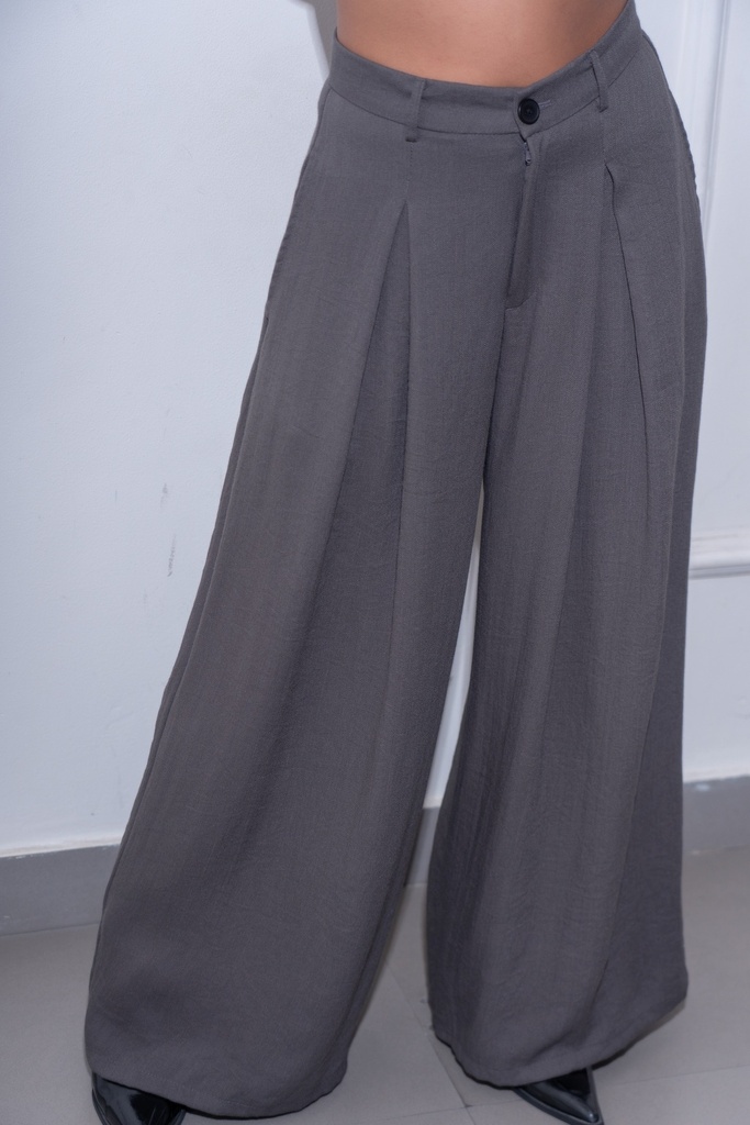 [1513499021-1772970985716-11] BASEMARK LINEN PLEATED PANT FOR WOMEN