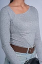 BASEMARK COWL NECK FULL SLEEVE TOP FOR WOMEN