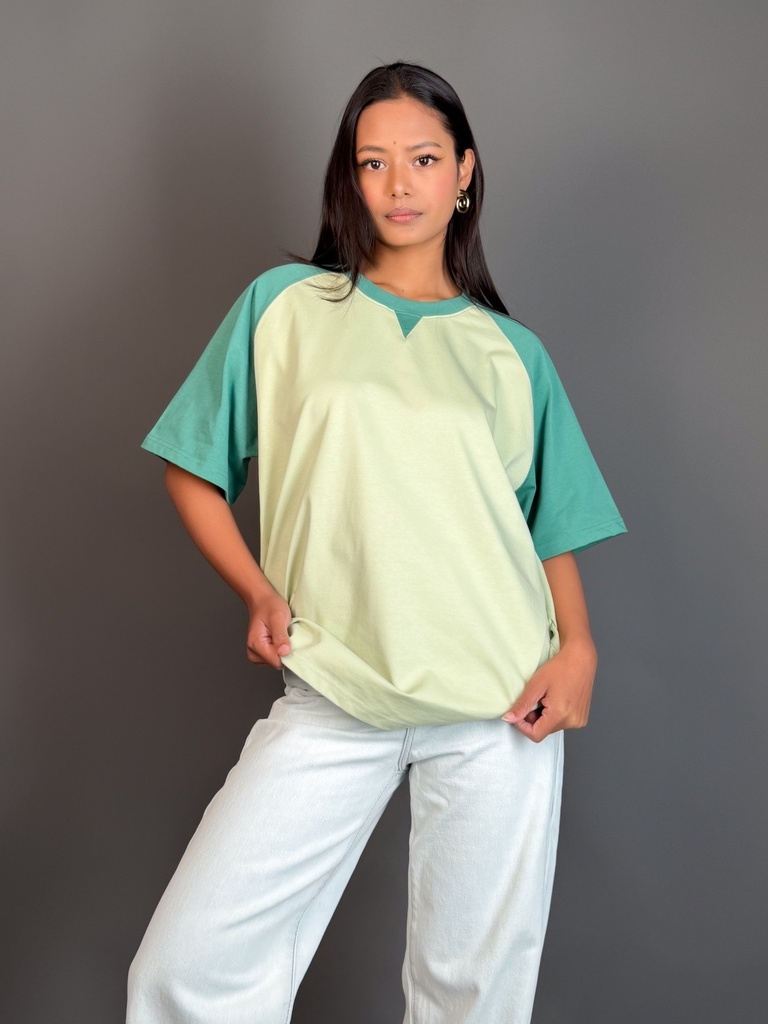 [1512360436-1770968161707-4] BASEMARK RAGLAN COTTON TEE FOR WOMEN