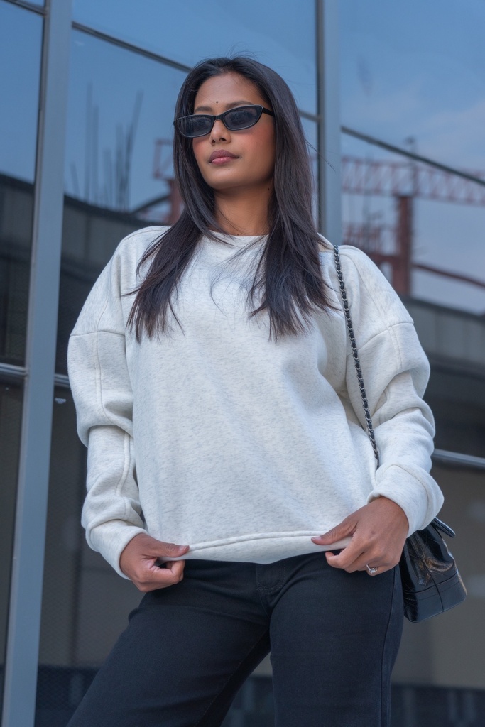 [1512357919-1771226582851-11] BASEMARK BASIC SWEATSHIRT FOR WOMEN