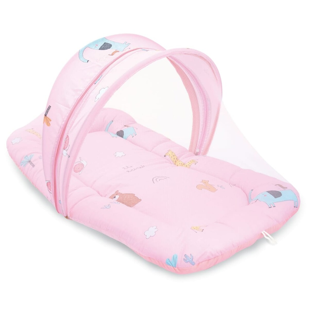 R for Rabbit Pink Color Snuggy Safari Bedding