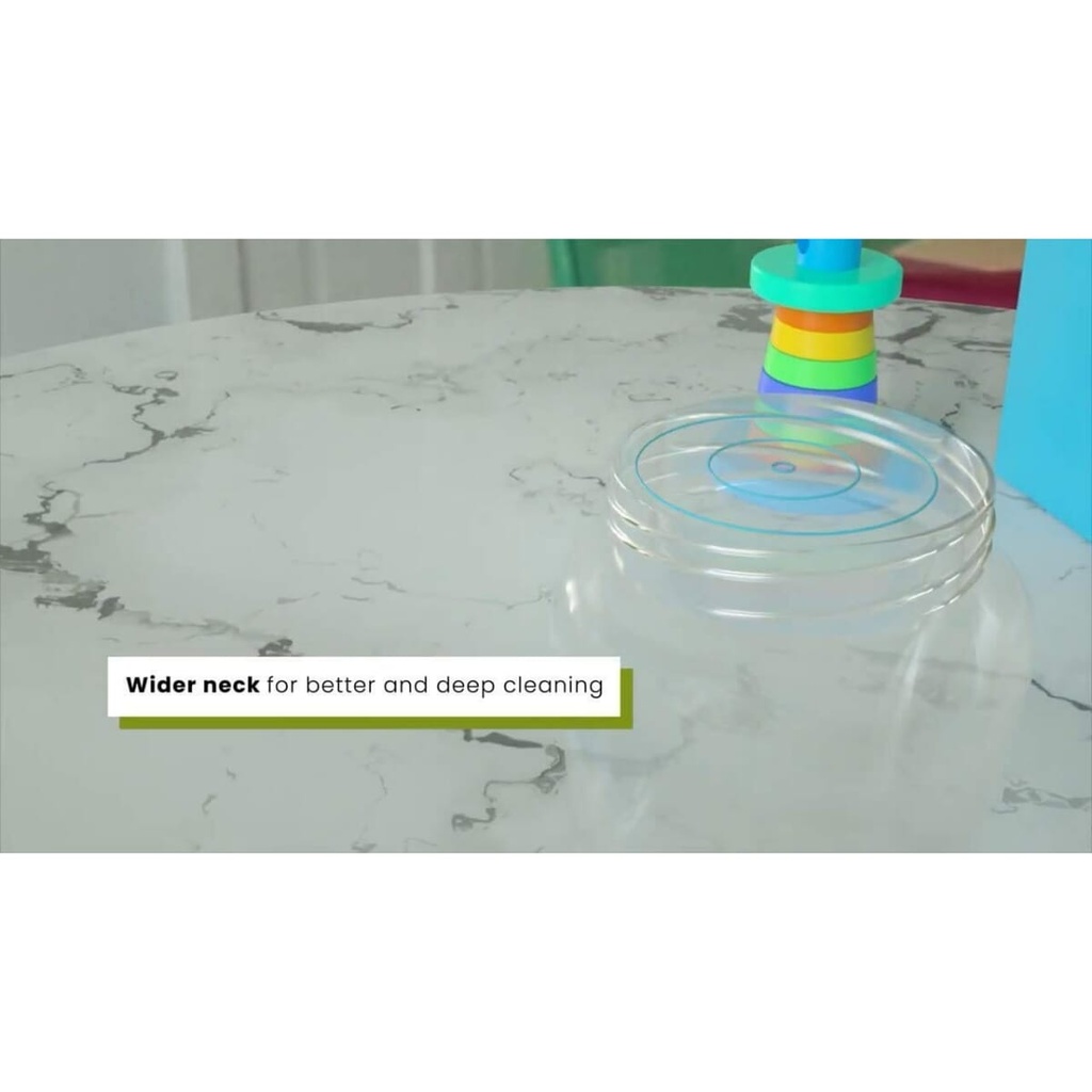 R for Rabbit See Green Color First Feed 150 Ml PP Feeding Bottle