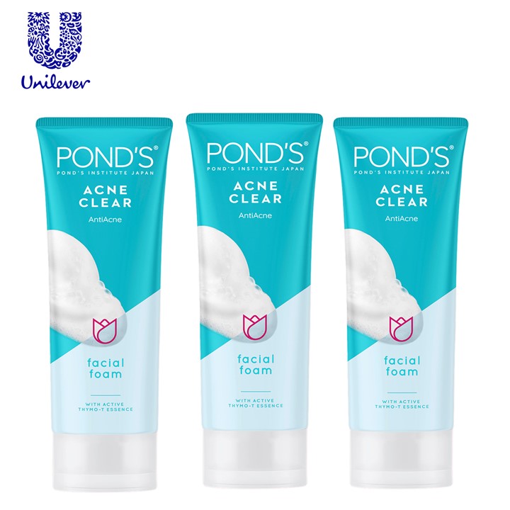 Ponds Acne Clear Face Wash 100 gm (Buy 2 Get 1 Free)