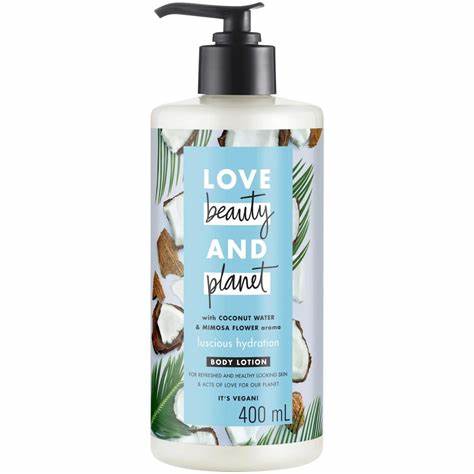 Love Beauty & Planet Coconut Water & Mimosa Flower Luscious Hydration Body Lotion 400ml