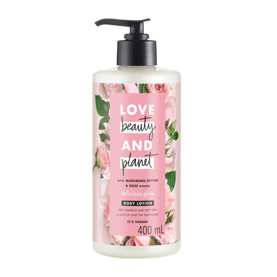 Love Beauty & Planet Murumuru Butter & Rose Delicious Glow Body Lotion 400ml