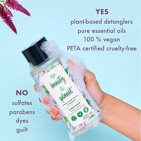 Love Beauty & Planet Onion Oil, Black Seed Oil & Patchouli Hairfall Control Conditioner 400ml