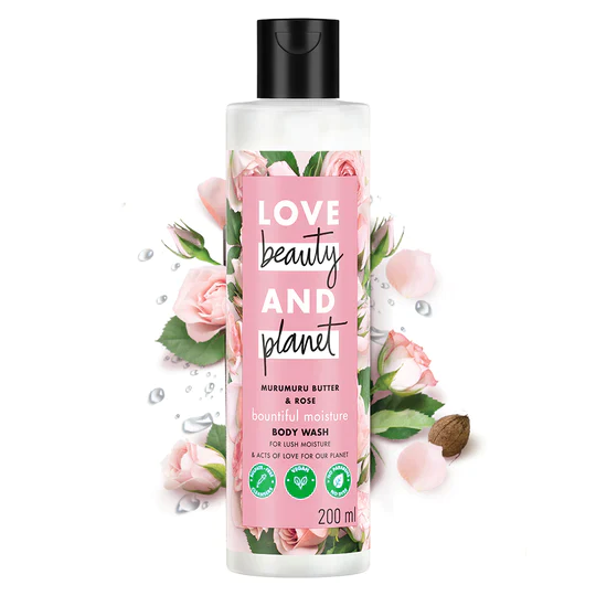 Love Beauty & Planet Murumuru Butter & Rose Bountiful Moisture Body Wash 200ml