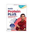 Horlicks Protein Plus Vanilla High Protein Drink for Adults 400 g Refill Pack, Whey, Soy & Casein Powder Blend - For Muscle Mass & Strength, Veg