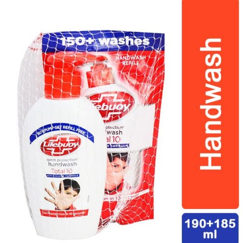 Lifebuoy Total 10 Germ Protection Handwash 190ml With Refill Combo Pack