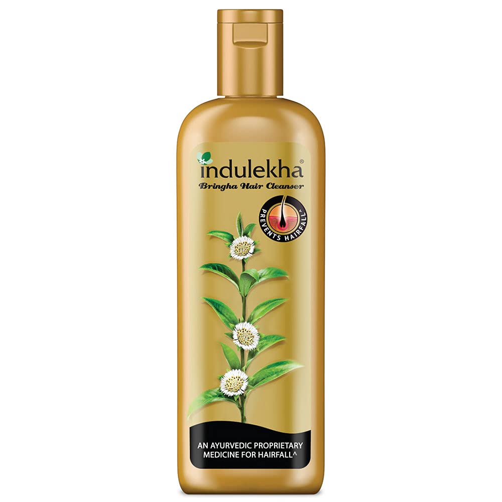 Indulekha Bringha Shampoo, Proprietary Ayurvedic Medicine For Hair Fall, Free From Parabens, Synthetic Dyes And Synthetic Perfume, 200ml