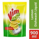 Vim Dishwash Liquid Gel Lemon 900 ml Refill Pouch