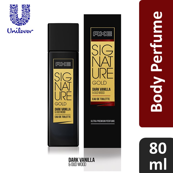 AXE Signature Gold Dark Vanilla & Oud Wood Perfume 80 ml For Men