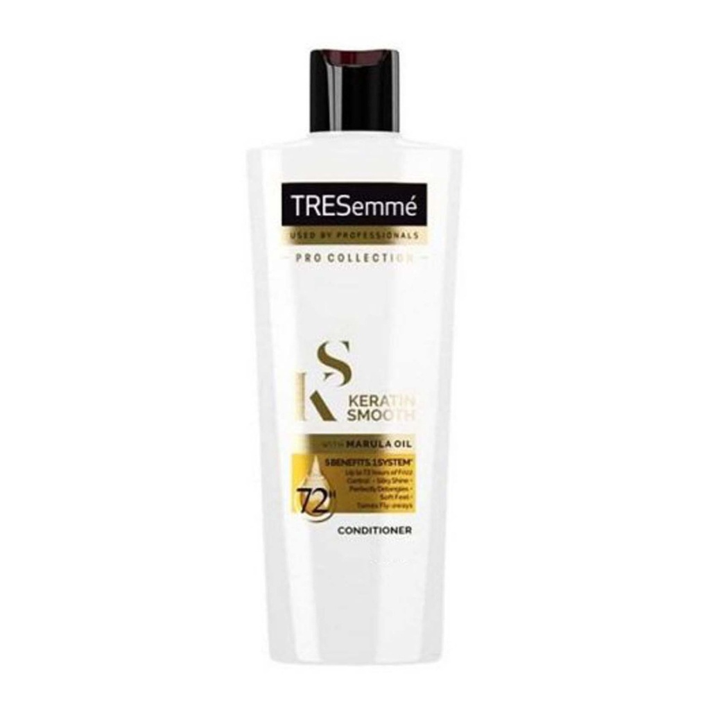 TRESemme Keratin Smooth Conditioner 400 ml, With Keratin & Argan Oil for Straight, Shiny Hair - Nourishes Dry Hair & Controls Frizz, For Men & Women
