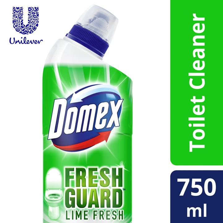 Domex FreshGuard Toilet Cleaner Liquid - 750ML  Lime Fresh  Fights Malodor for 3 days