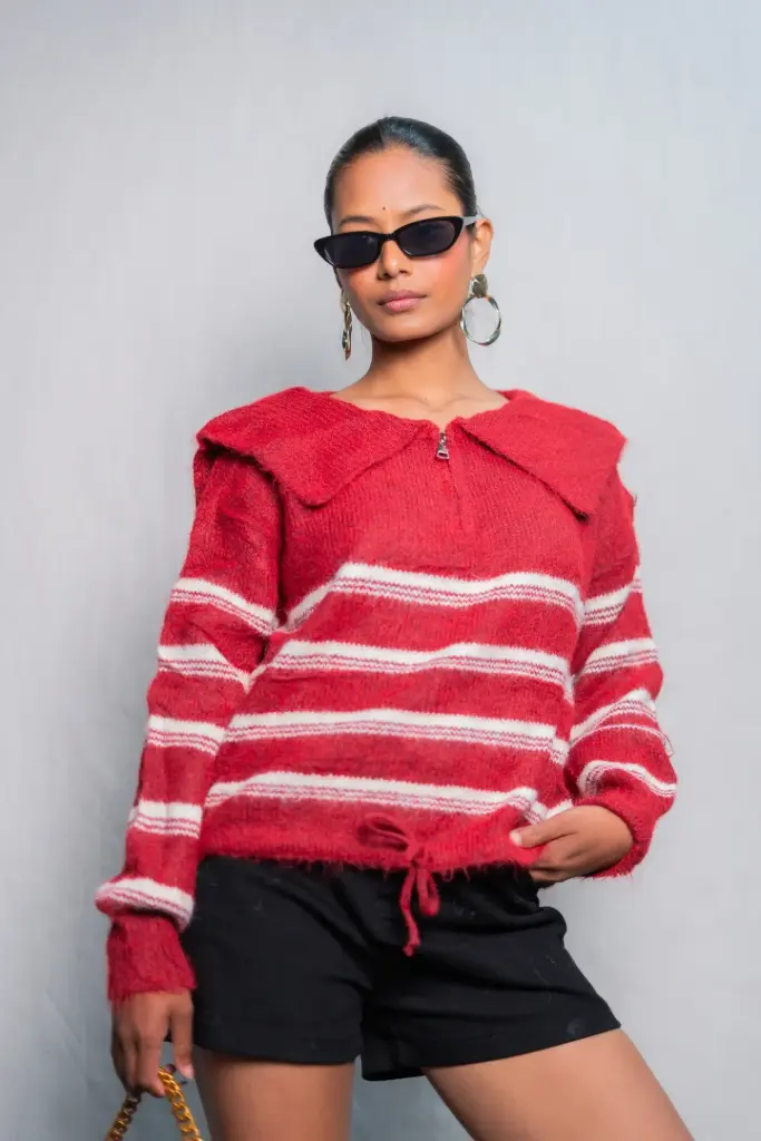 BASEMARK LADIES SWEATER FOR WOMEN (red)