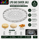 Lpg Gas Saver Jali, Chota Gas tandoor for home kitchen, Mini Tandoor Channi Jalli Barbeque Net Gas Tandur Grill for Home Rasoi, Round Mesh for Stove, Pack of 1, Stainless Steel