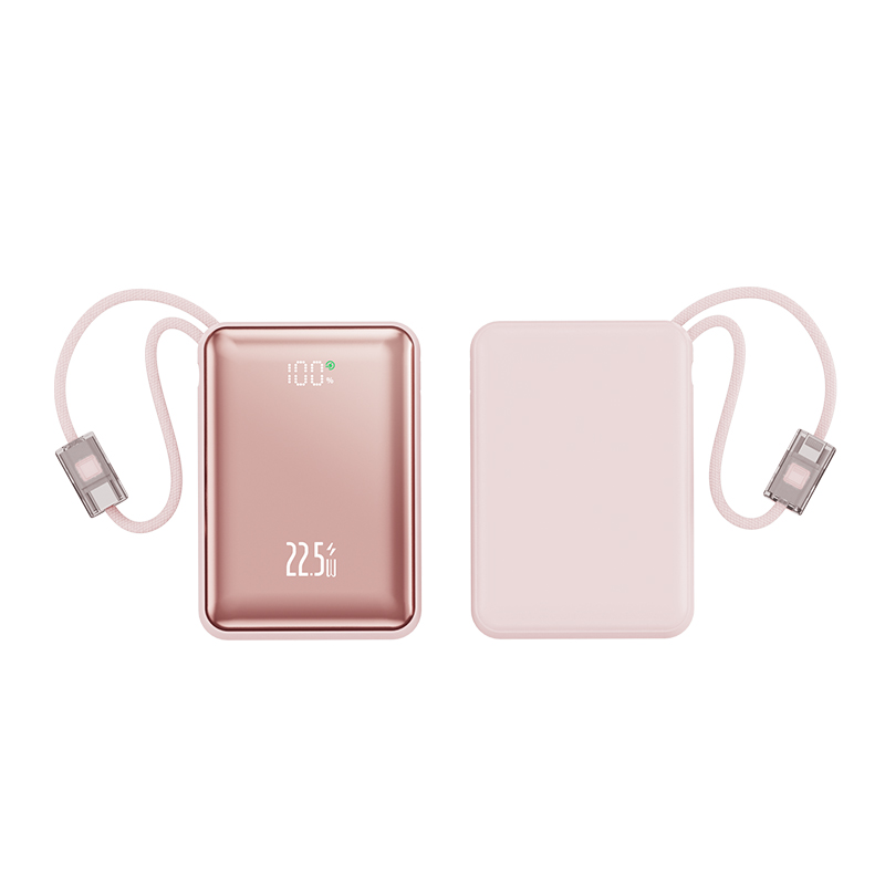 (New Launch) Ultima 20K Mini | 22.5W | 20000 mA | Fast Charging | Inbuild Braided Type-C and Lighting Cable  | Multi Layers Fire Protection | LED Display | Supports PD, QC3.0, Universal Compatibility | 2 Way Charging | ChargeSafe Technology Power